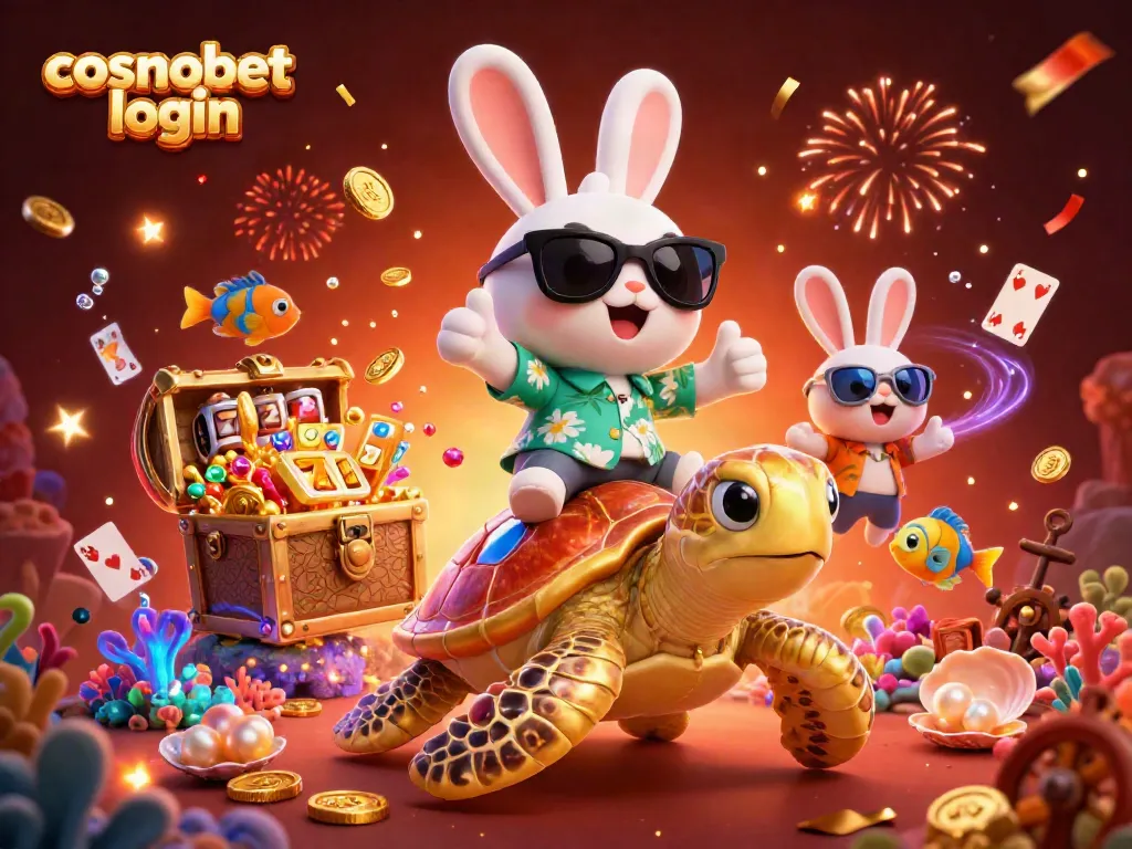 Play at Cosmobet with exciting games and vibrant visuals in a fun-filled casino scene.
