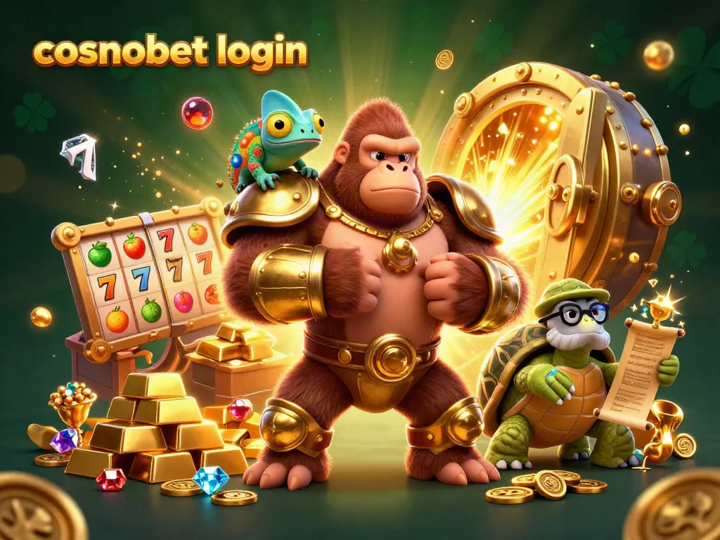 Experience the excitement of cosmobet login with our vibrant casino illustration featuring colorful slot elements.